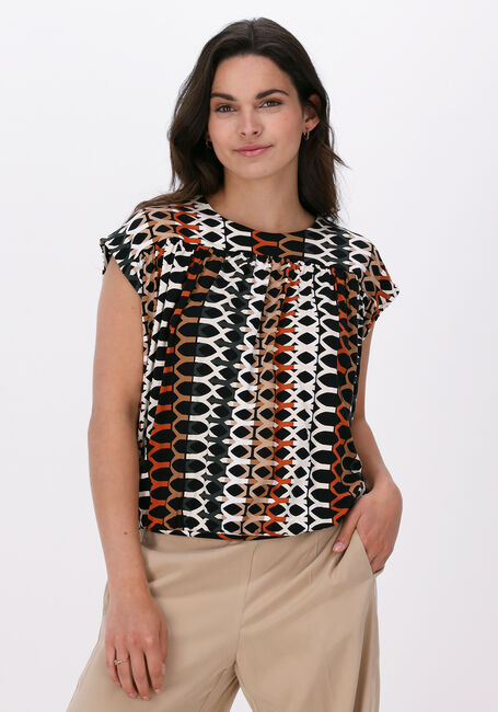 Witte SUMMUM Blouse TOP HONEYCOMB PRINT ON VISCOSE EA - large