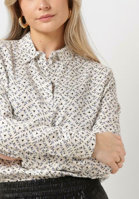 Ecru ALIX THE LABEL Blouses LADIES WOVEN GRAPHIC LX BLOUSE - large