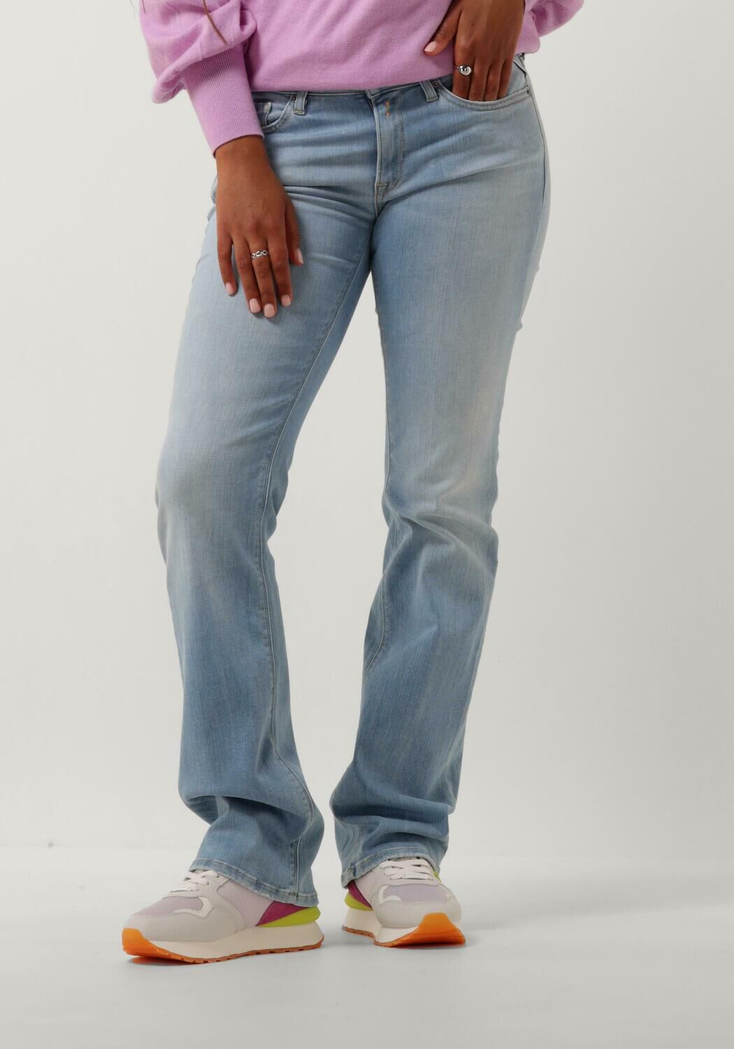 REPLAY Dames Jeans New Luz Bootcut Pants Lichtblauw