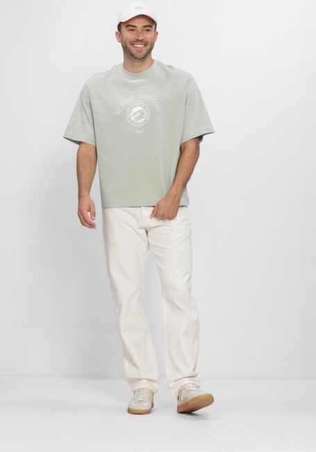 Groene SELECTED MEN T-shirt LHBOXYNORMAN GRAPHIC SS O-NECK TEE - large