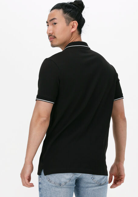 Zwarte CALVIN KLEIN Polo STRETCH PIQUE TIPPING SLIM POLO - large