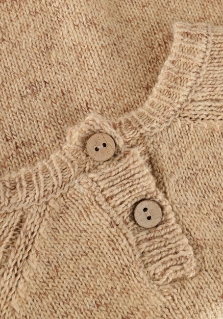 Beige QUINCY MAE Longsleeves SPECKLED KNIT SWEATER - large