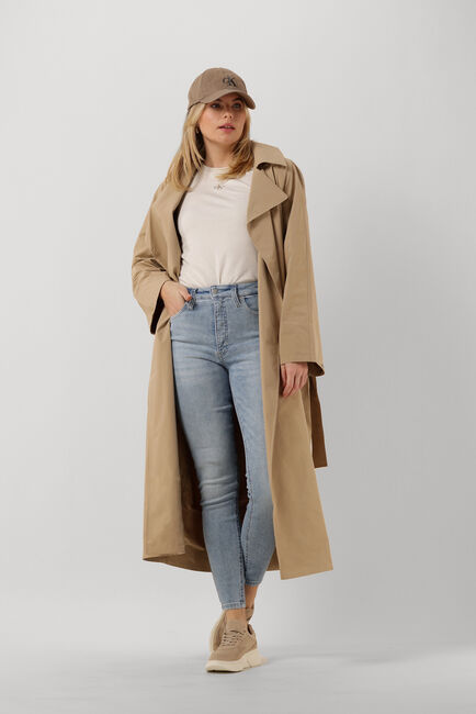 Zand CALVIN KLEIN Regenjas OVERSIZED TRENCH COAT - large