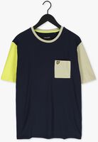Donkerblauwe LYLE & SCOTT T-shirt CONTRAST T-SHIRT