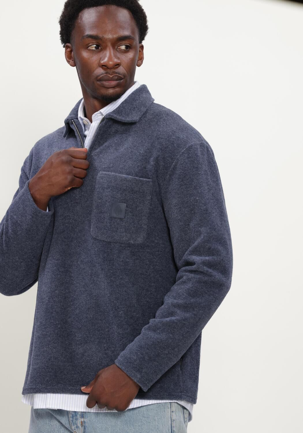 Donkerblauwe THE GOODPEOPLE Trui LEO - large