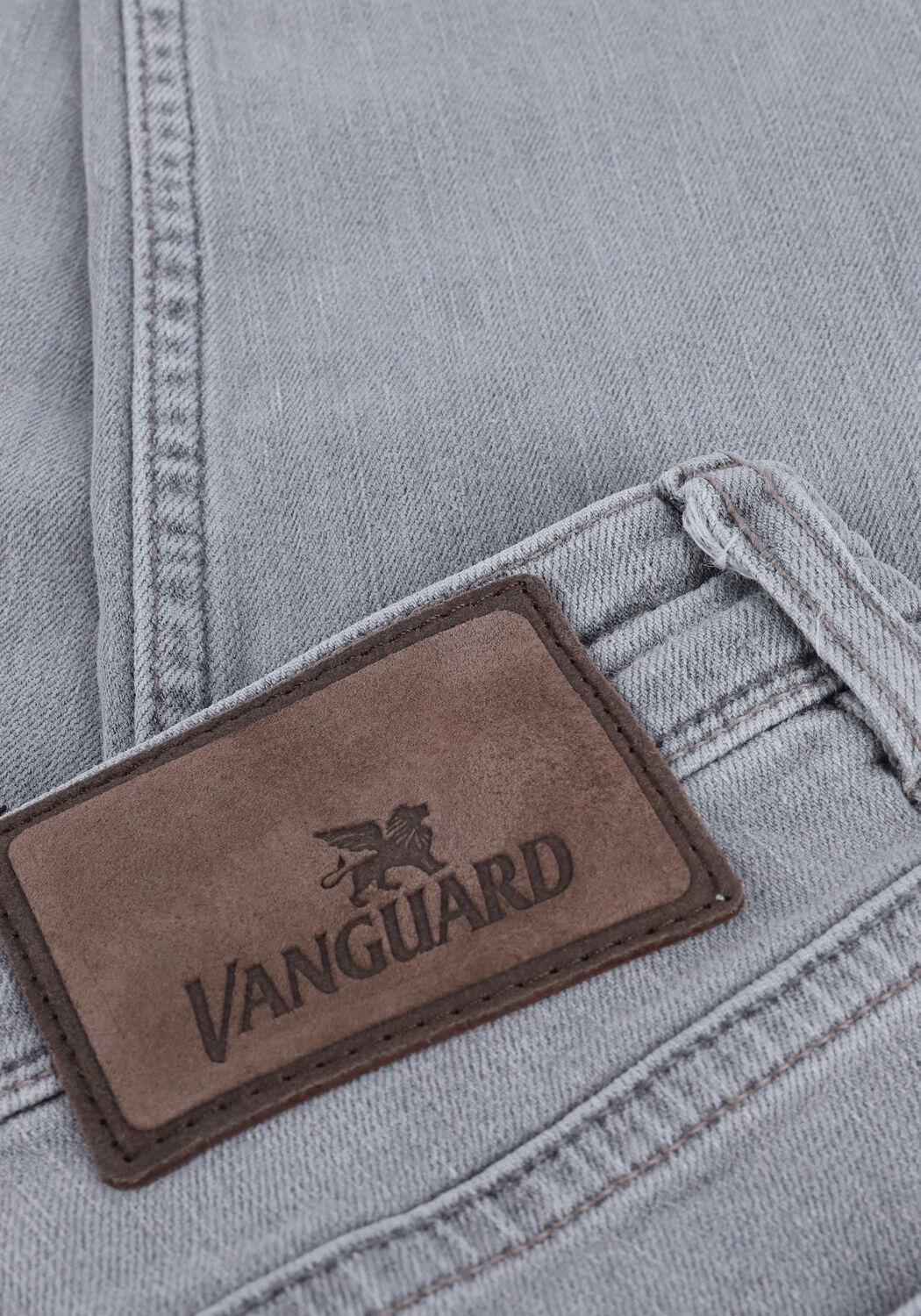 Lichtgrijze VANGUARD Slim fit jeans V7 RIDER LIGHT GREY COMFORT - large