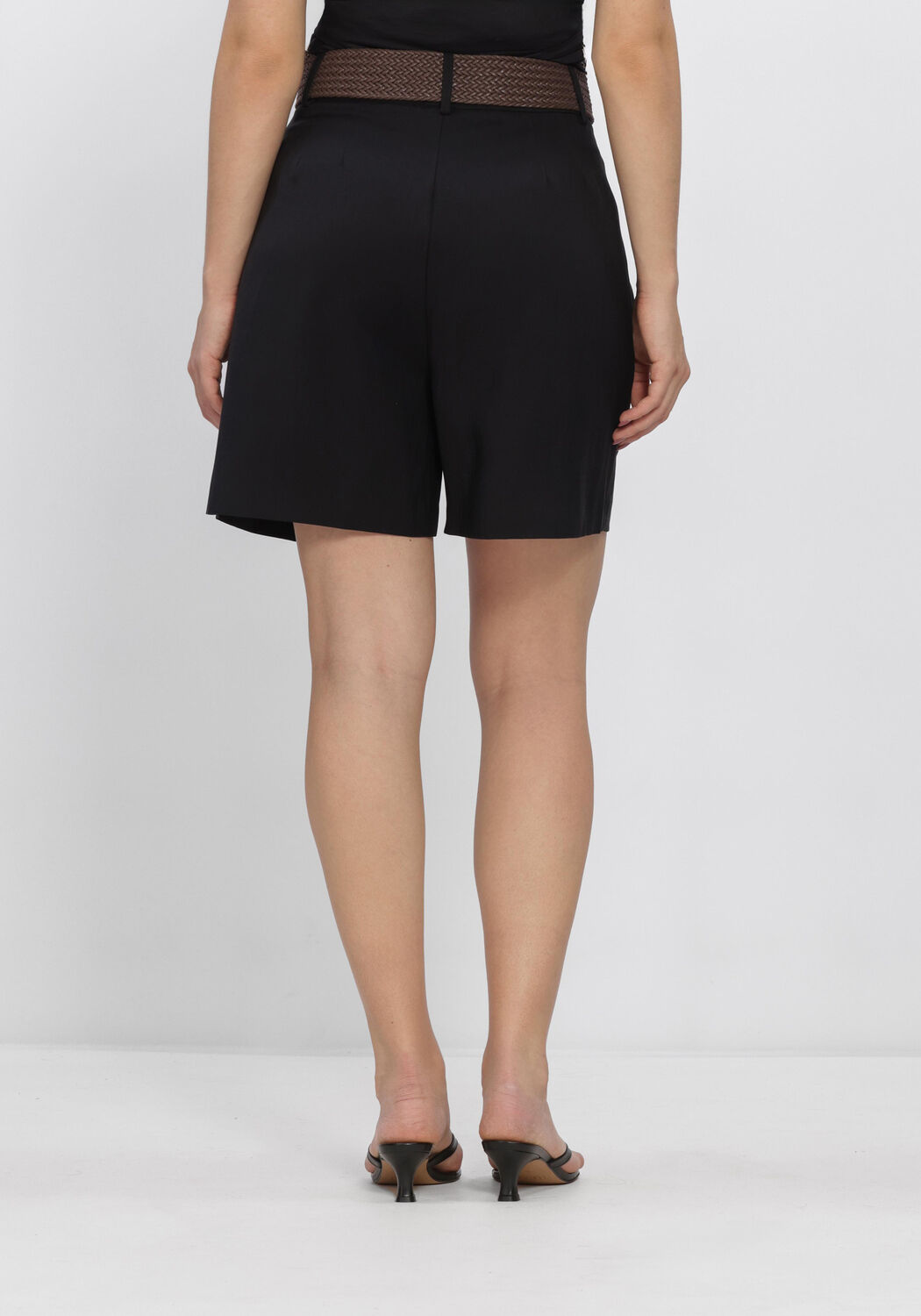 Zwarte WITHBLACK Broeken WBLMARITSA HW TAILORED SHORTS - large