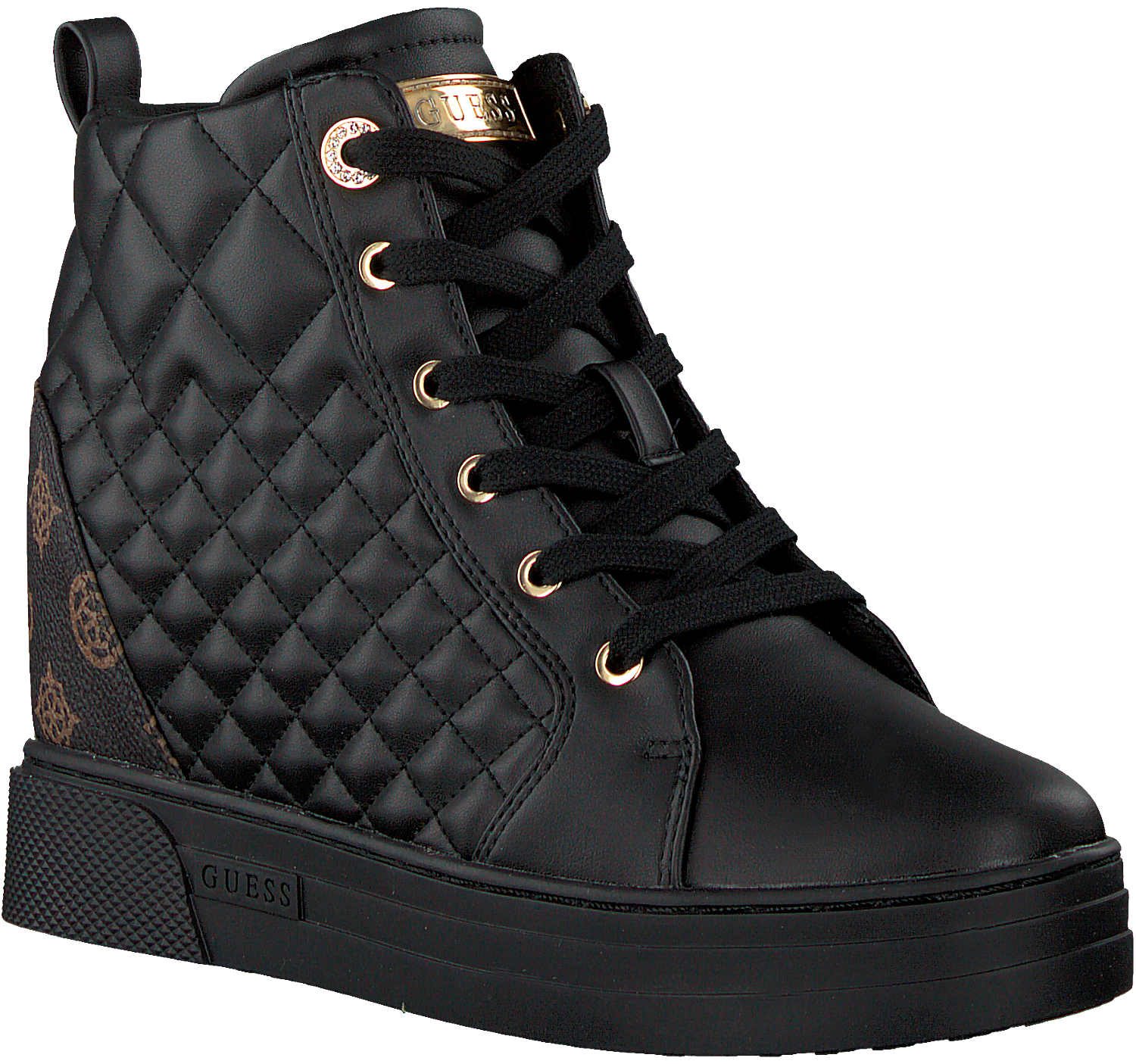 Guess Zwarte Sneakers Dames Hoog Guess Sneakers Dames Sale Hoge