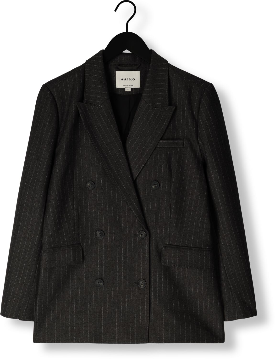AAIKO Dames Blazers Heidy Pinstripe Vis 548 Zwart