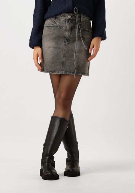 Donkergrijze Y.A.S. Minirok YASRINA HW DENIM SKIRT - large