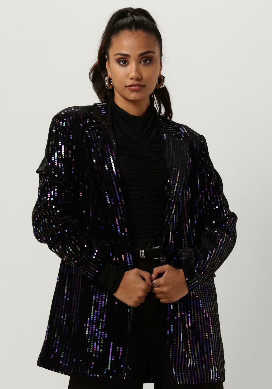 Y.A.S. Dames Blazers Yaseliva Sequin Ls Long Blazer Zwart