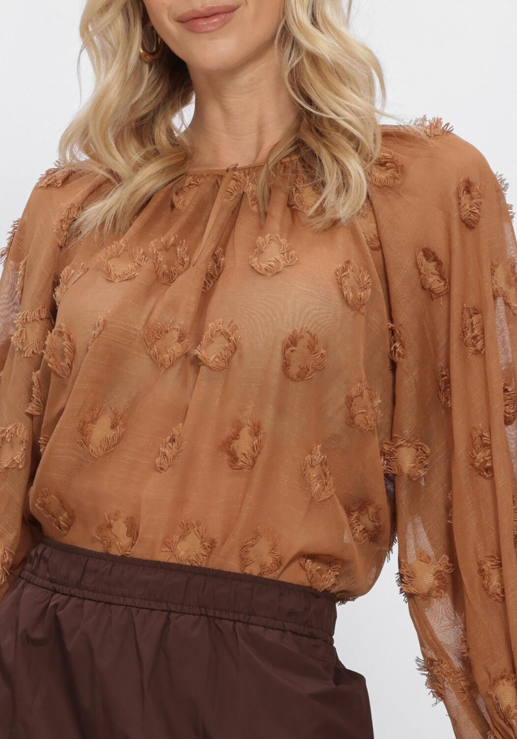 Bruine SUMMUM Tops & T-shirts TOP 3D NEW - large