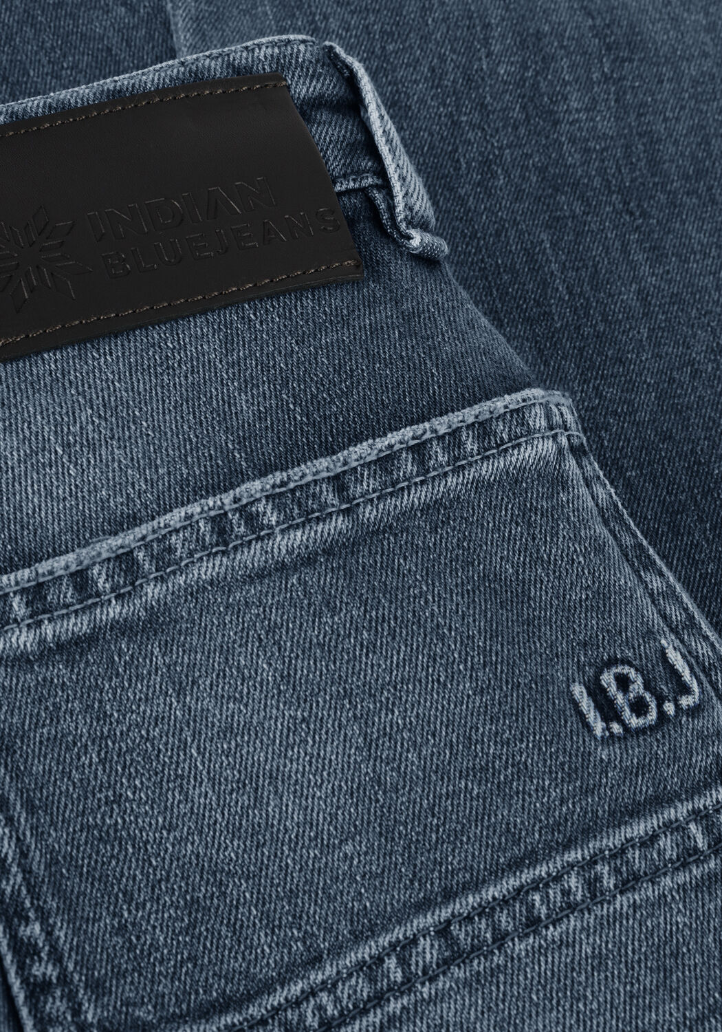 Blauwe INDIAN BLUE JEANS Straight leg jeans WORKER ROBIN WIDE STRAIGHT FIT - large