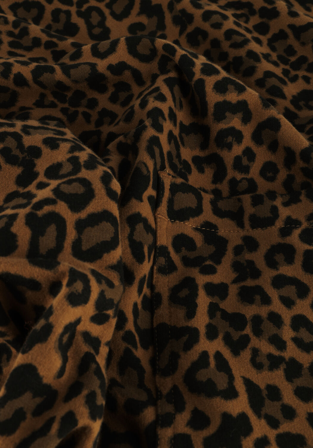 Bruine 10DAYS Mini jurk V-NECK DRESS LEOPARD - large