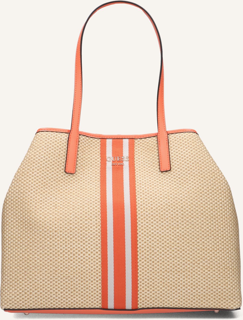 Guess Handtas in gevlochten look, model 'VIKKY II' in zwart online
