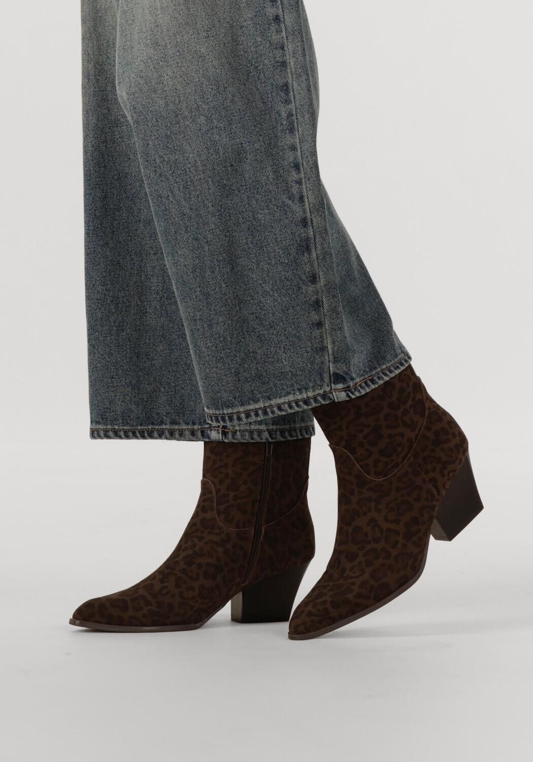 Bruine NOTRE-V Enkellaarsjes SHN80672 - large