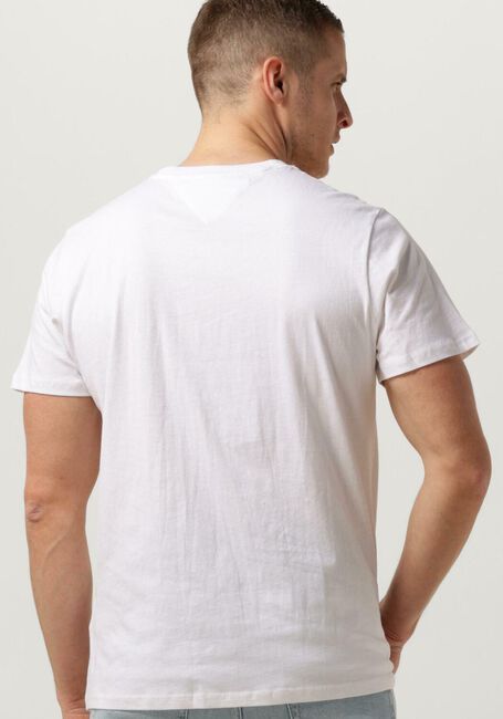 Witte TOMMY JEANS T-shirt TJM SLIM ESSENTIAL FLAG TEE - large