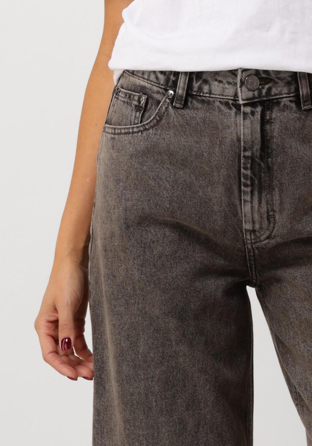 GESTUZ Dames Jeans Brendagz Wide Jeans Grijs
