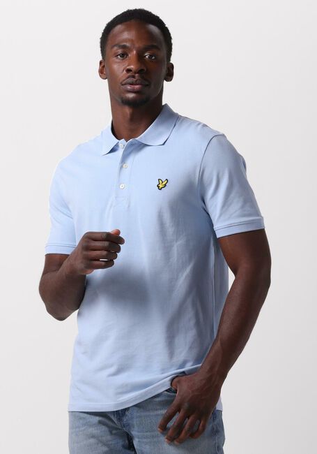 Lichtblauwe LYLE & SCOTT Polo PLAIN POLO SHIRT - large