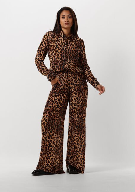 Bruine JANICE Wijde broek RINGO - large