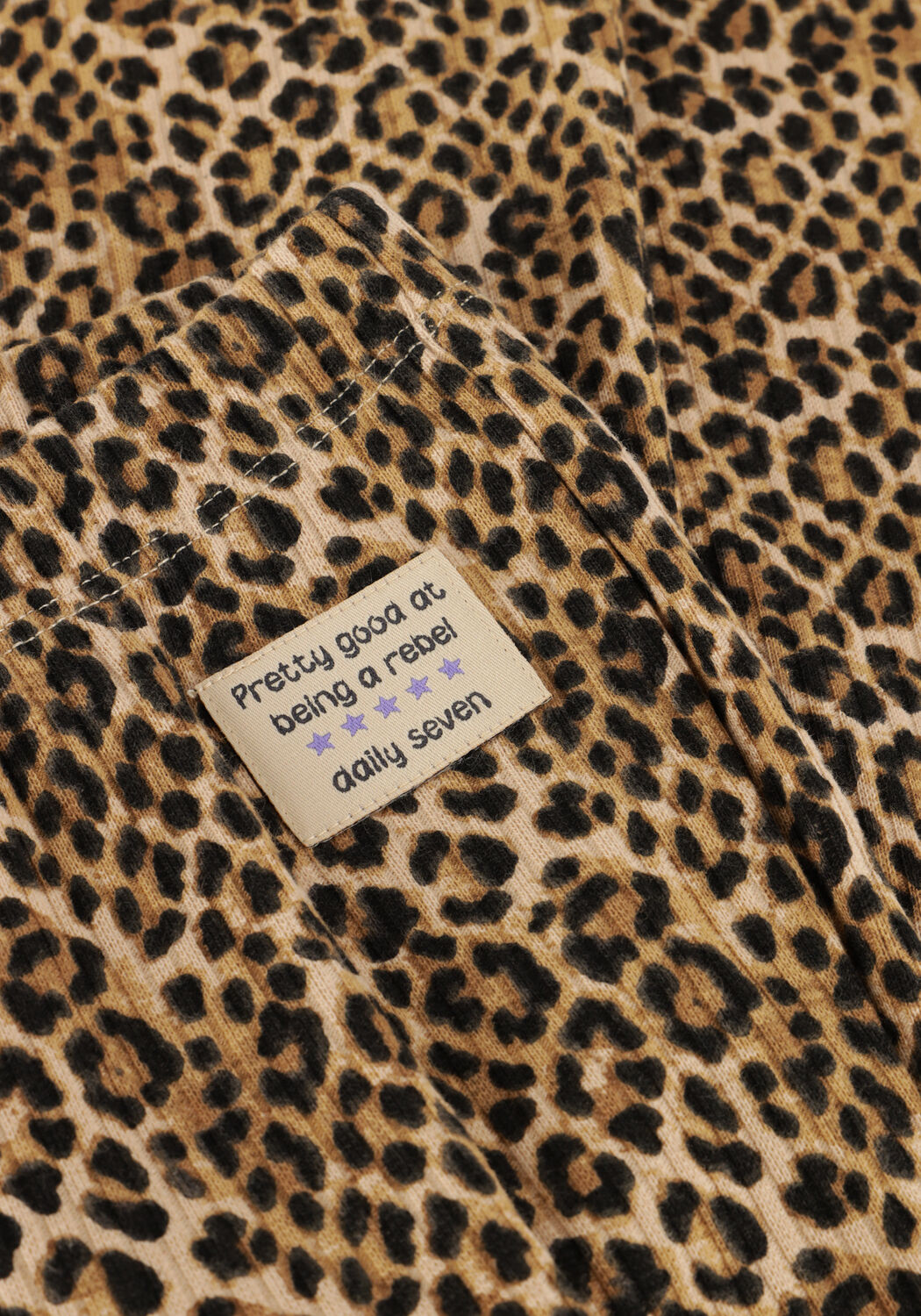 Bruine DAILY7 Flared broek ANIMAL FLARED PANTS - large