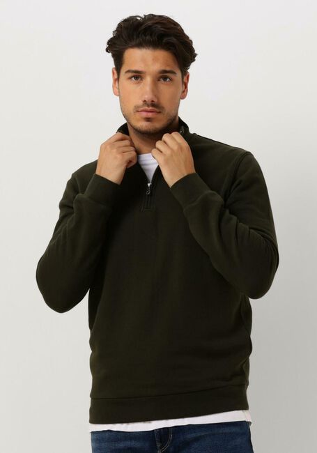Groene LYLE & SCOTT Sweater QUARTER ZIP SWEAT - large