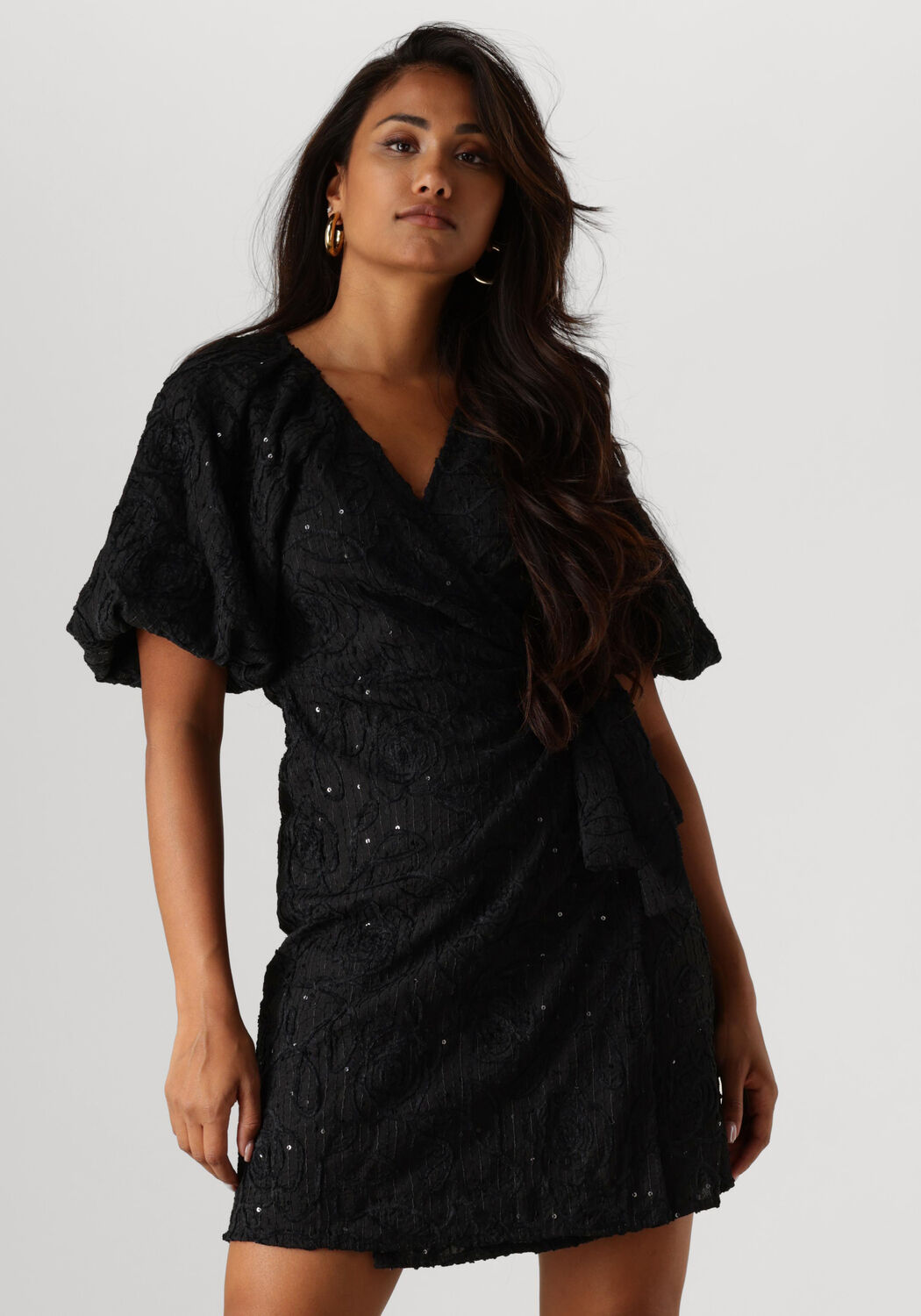 OBJECT Dames Jurken Objfara Re 2 4 Wrap Dress Zwart