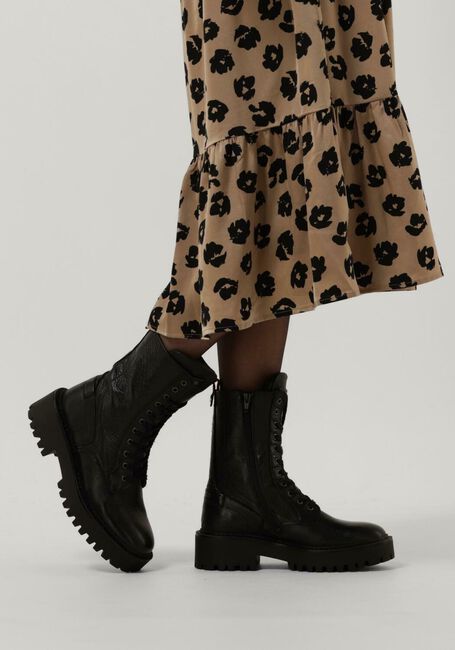 Zwarte HABOOB Enkellaarsjes P7337 - large