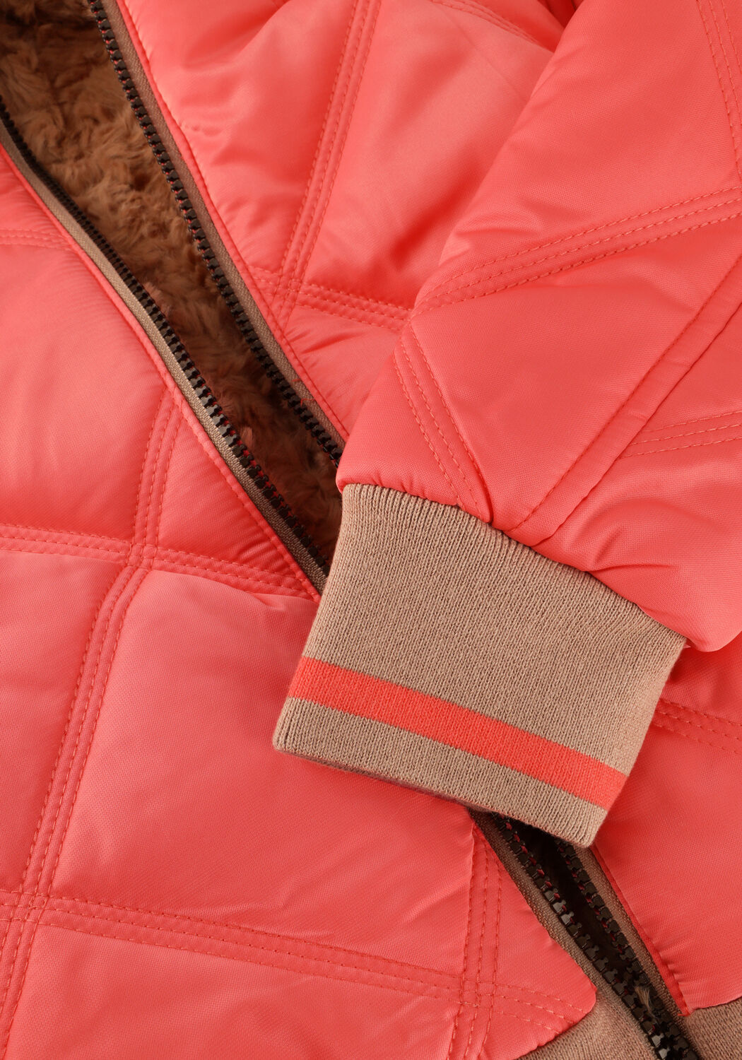 Roze NONO Gewatteerde jas BOMBY REVERSIBLE HOODED BOMBER JACKET - large