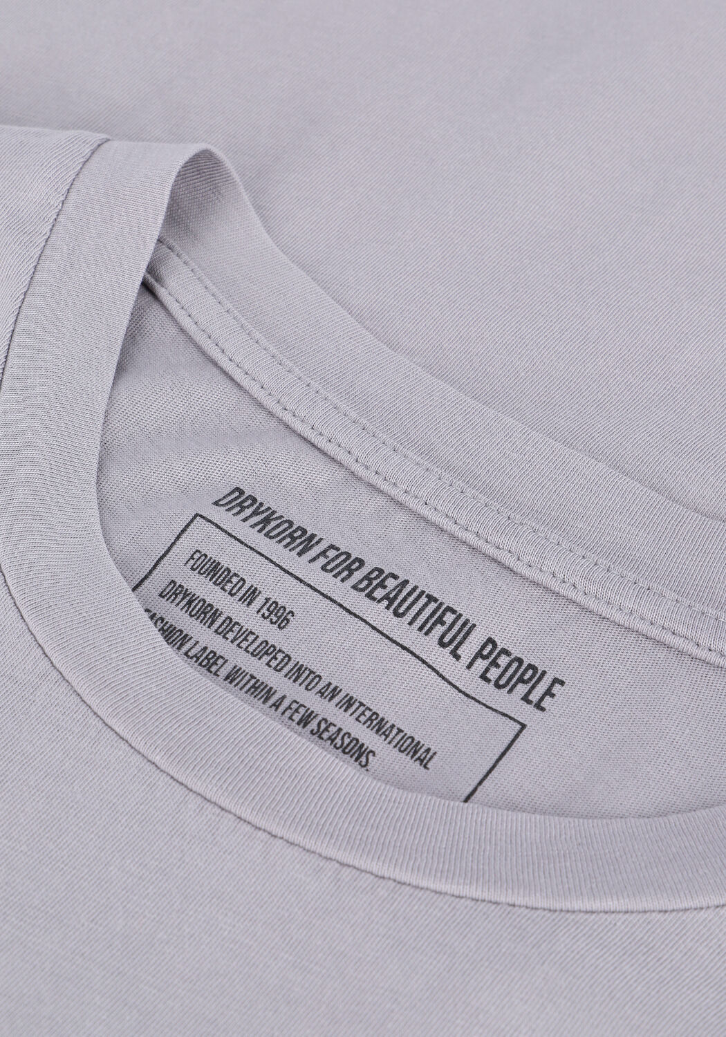 Lichtgrijze DRYKORN T-shirt THILO 520003 - large