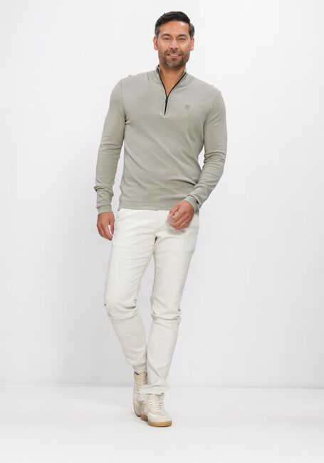 Khaki CAST IRON Trui SLIM FIT COMFORT BLEND - large