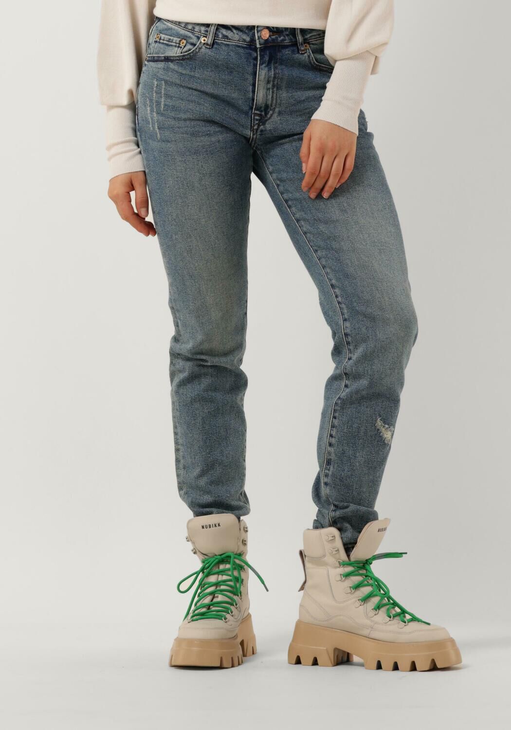 Mos Mosh Slim jeans blauw casual uitstraling Mode Spijkerbroeken Slim jeans 