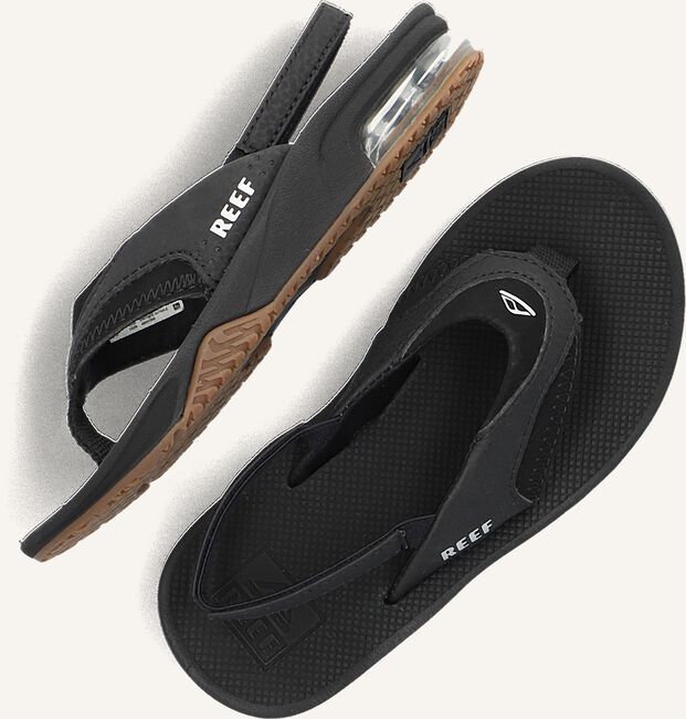 Zwarte REEF Platte sandalen LITTLE FANNING Zwarte REEF Platte sandalen LITTLE FANNING - large