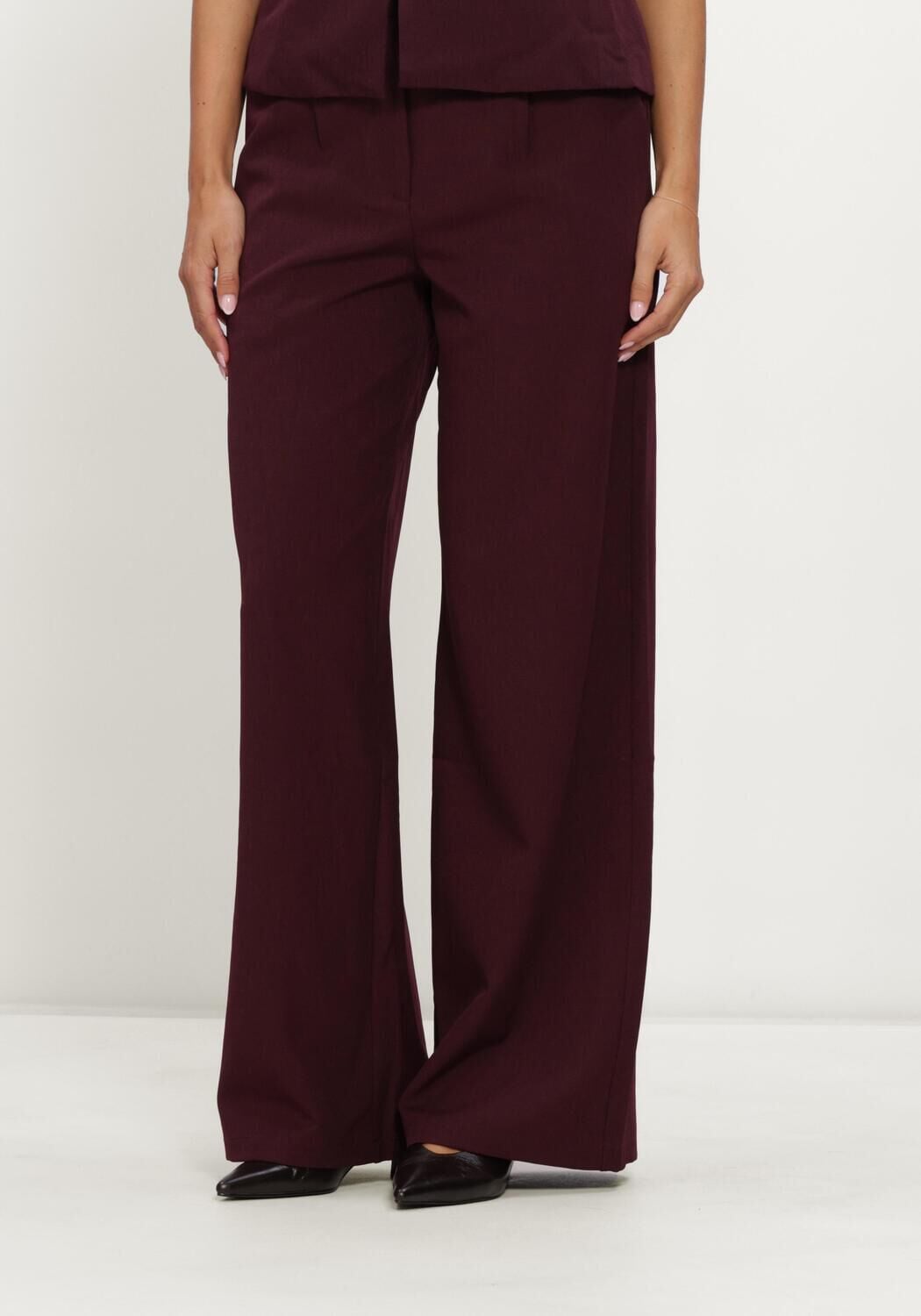 YDENCE Dames Broeken Pants Agatha Bordeaux