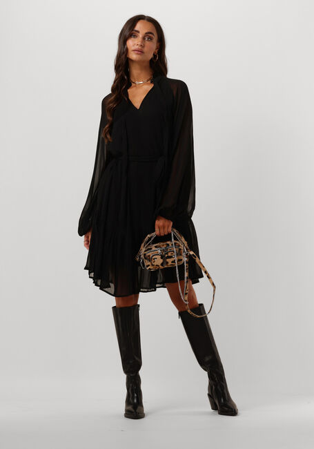 Zwarte NOTRE-V Mini jurk MINI DRESS NV-ARLA - large