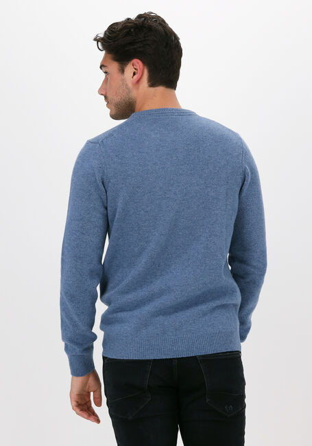 Blauwe LYLE & SCOTT Trui CREW NECK LAMBSWOOL BLEND JUMP - large