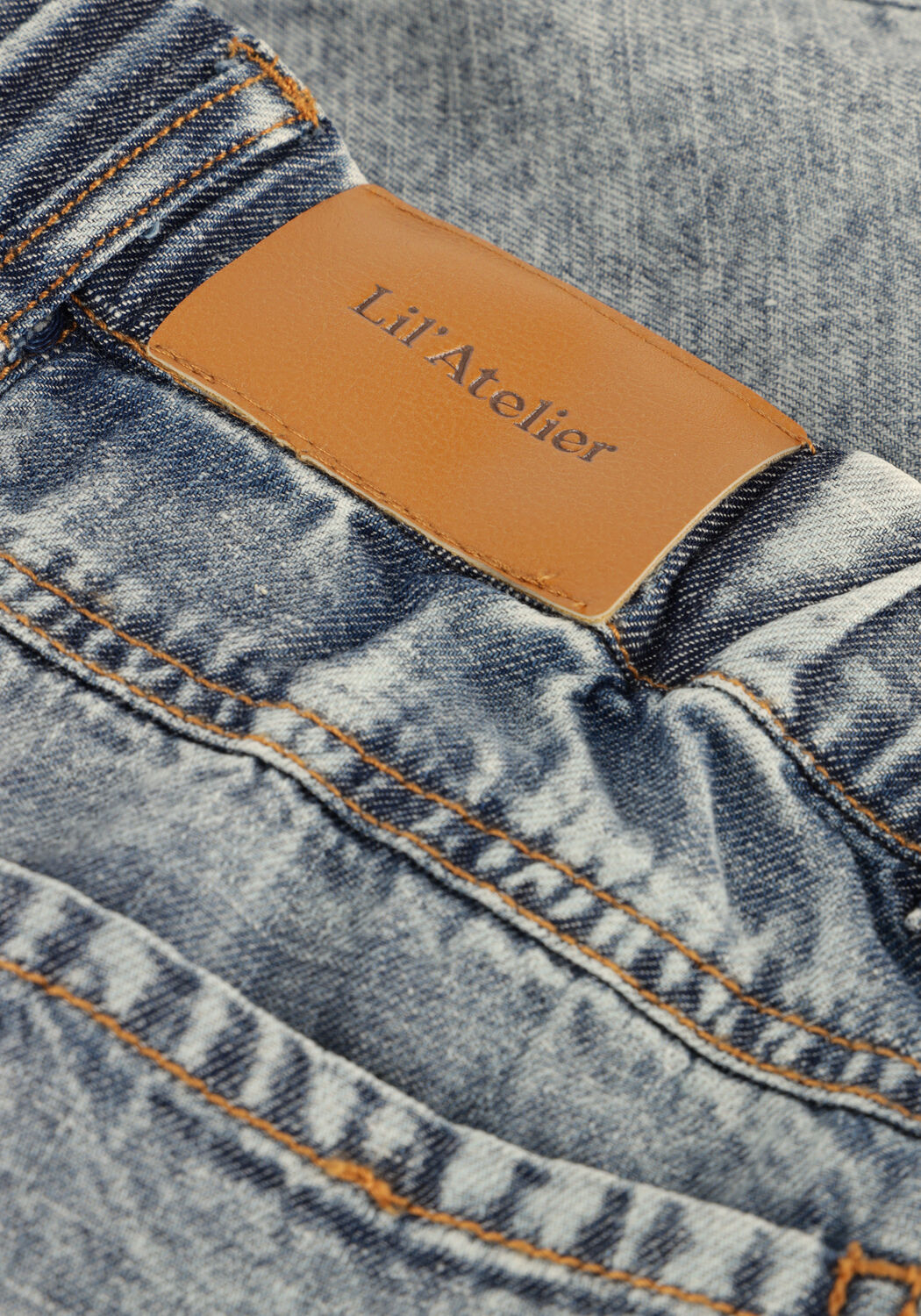 Lichtgrijze LIL' ATELIER Shorts NMMHILBERT LOOSE DNM SHORTS 1118-HL LIL - large