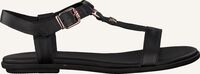 Zwarte TOMMY HILFIGER Platte sandalen FEMININE FLAT - medium