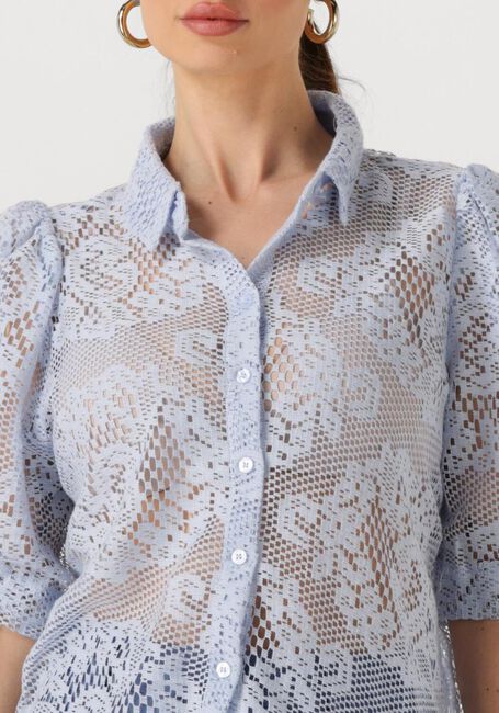 Lichtblauwe LOLLYS LAUNDRY Blouses BONOLL SHIRT SS - large