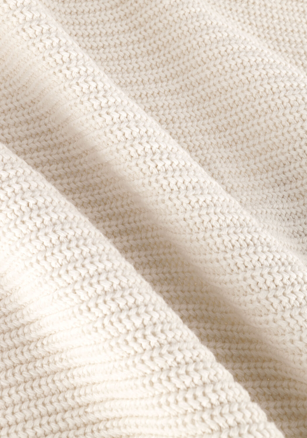 Creme VANILIA Trui V-NECK PATENT STITCH - large