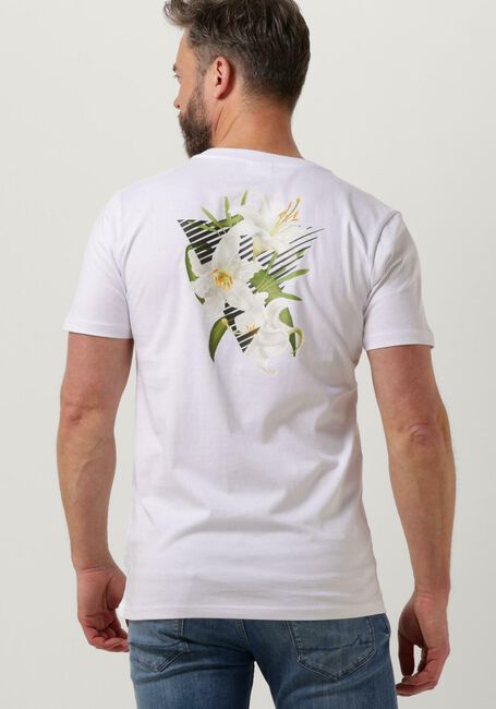 Witte PUREWHITE T-shirt TSHIRT WITH SMALL LOGO ON CHEST AND BIG BACK PRINT - large