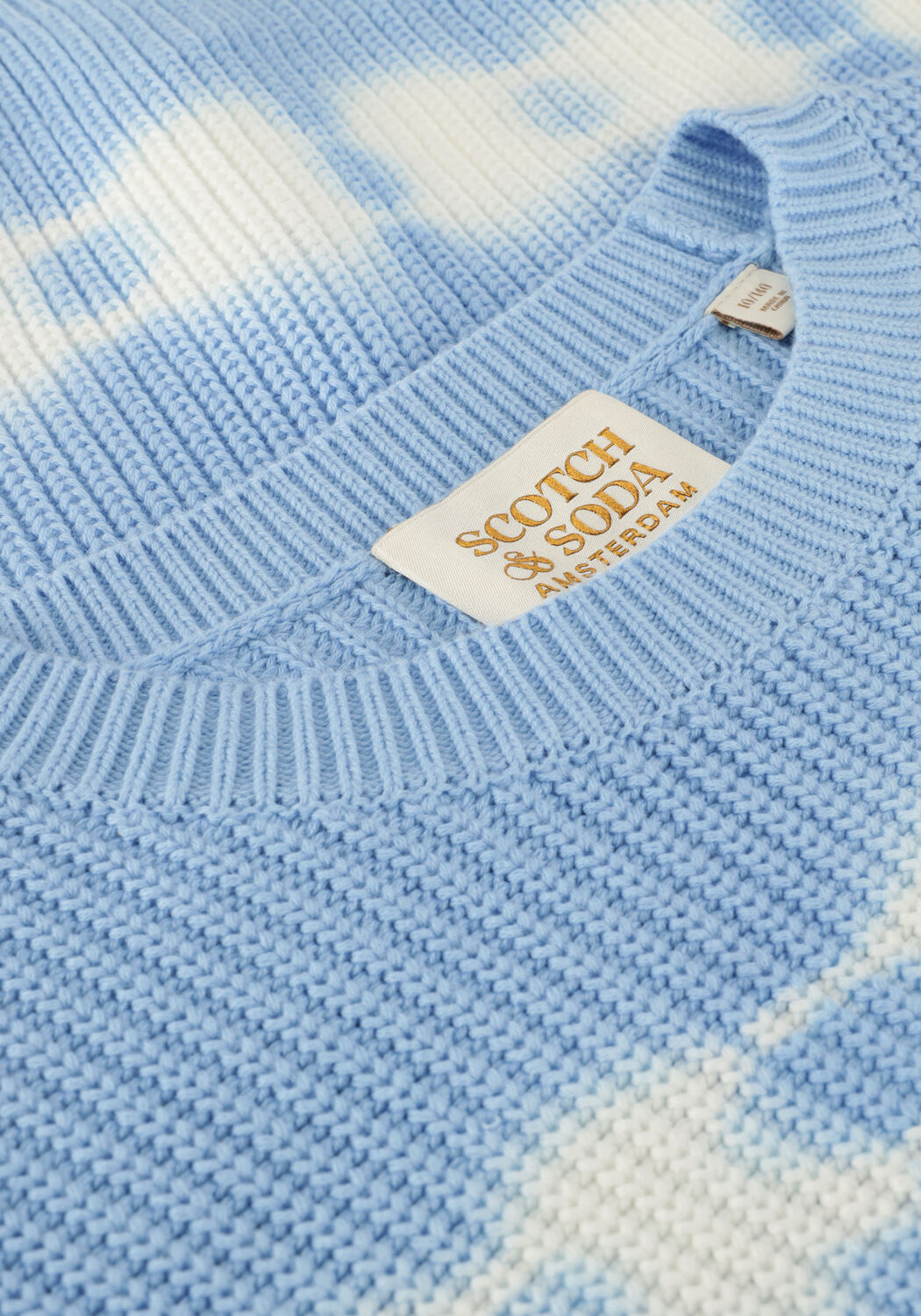 Tie dye trui new arrivals blauw