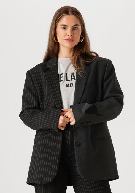 Zwarte ALIX THE LABEL Blazer LADIES WOVEN MIX SUIT BLAZER - large