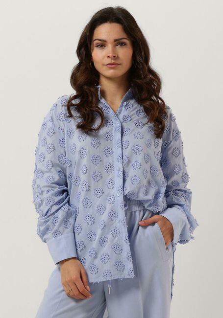 Lichtblauwe SECOND FEMALE Blouses TAORMINA NEW SHIRT - large