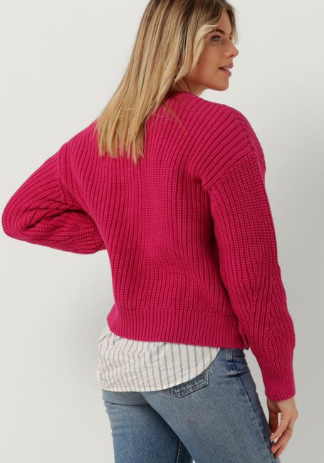 Roze TOMMY HILFIGER Trui ORG COTTON BUTTON C-NK SWEATER - large