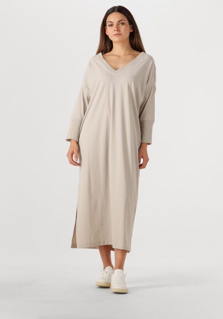 Beige PENN & INK Midi jurk DRESS V - large