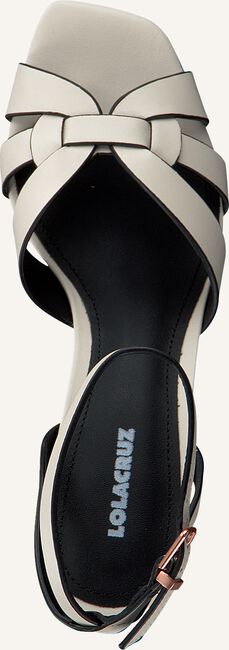 Witte LOLA CRUZ Platte sandalen 406Z10BK Witte LOLA CRUZ Platte sandalen 406Z10BK - large