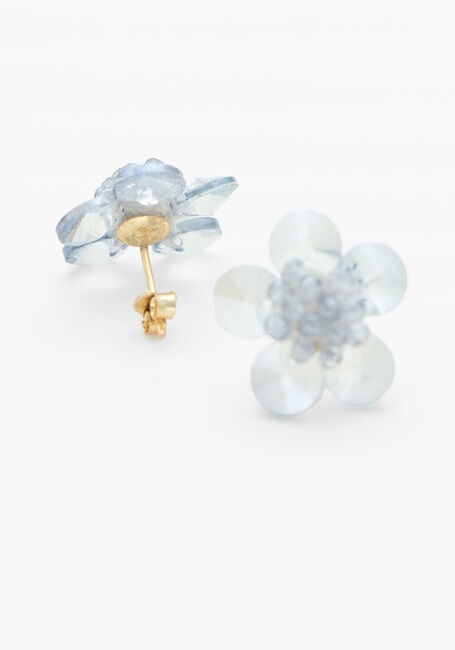 Witte LOTT. GIOIELLI Oorbellen FLOWER STUD - large