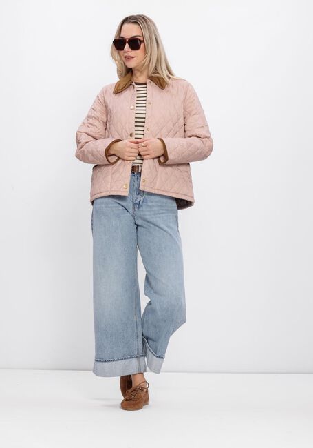 Beige BARBOUR Jack ICONS CROPPED LEDDESDALE QUILTED JACKET - large