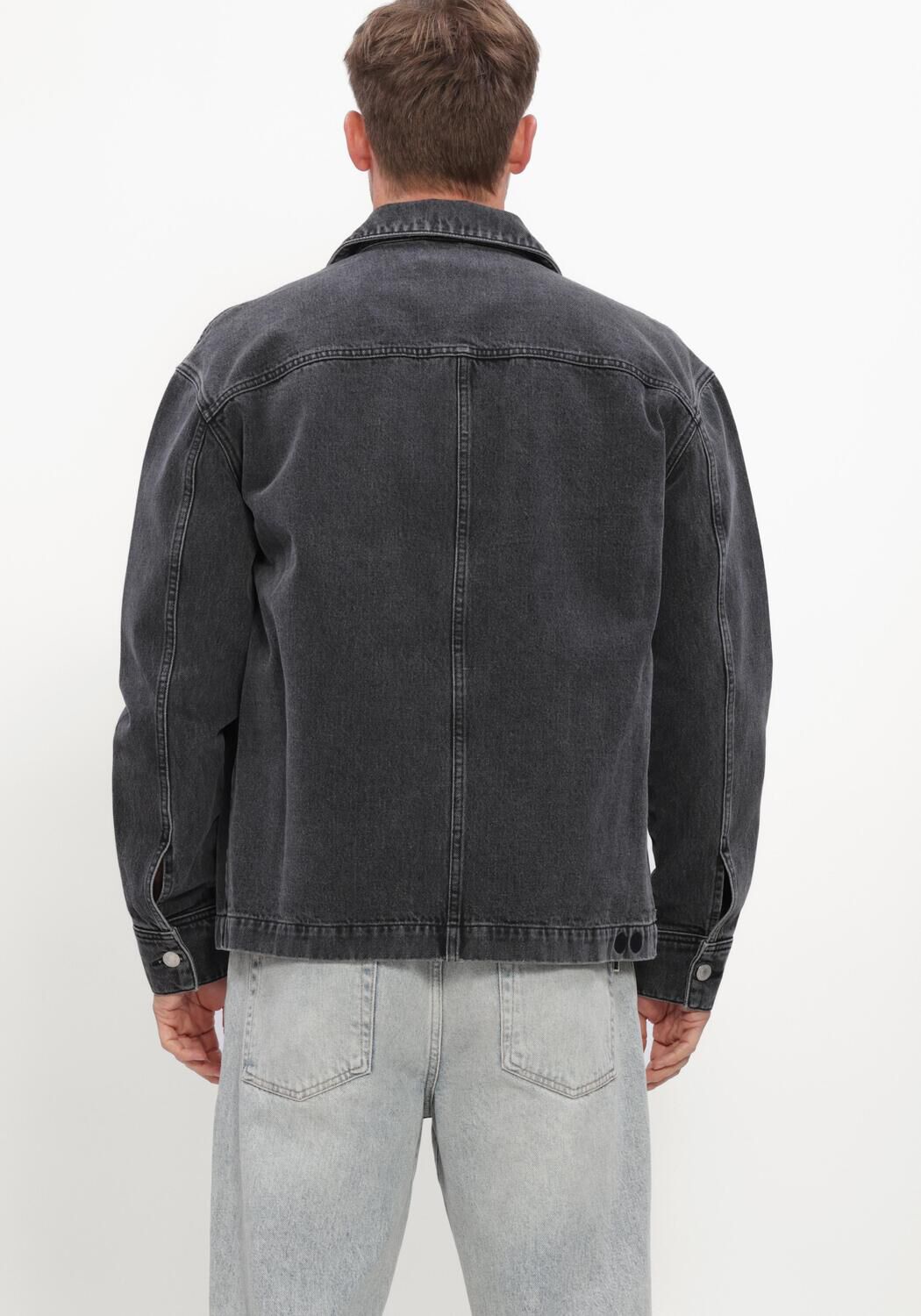 Zwarte RESTER&Ouml;DS Overshirts RTNATHAN OVERSHIRT - large